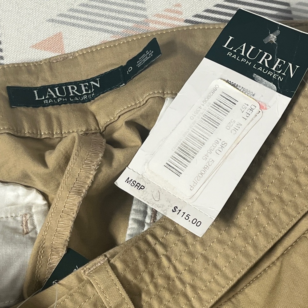 NWT Lauren Ralph Lauren cropped wide leg pant 10 - Picture 4 of 8
